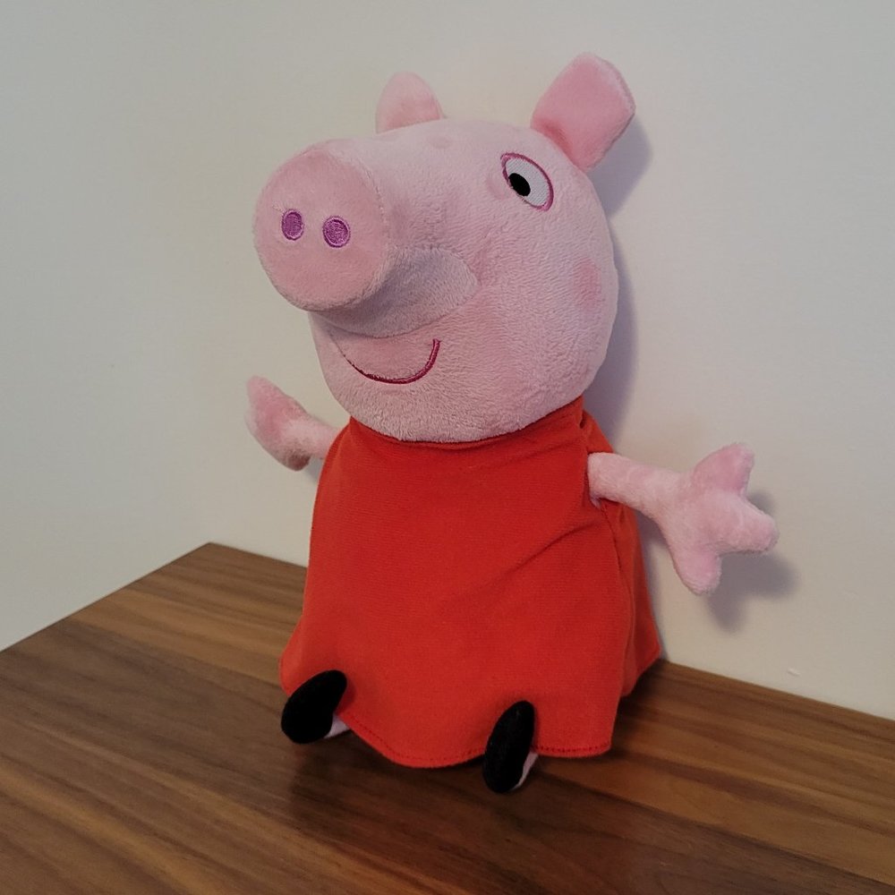 Peppa Pig 12" Hug N Oink Talking Plush Toy 2003 RETIRED TESTED & WORKS